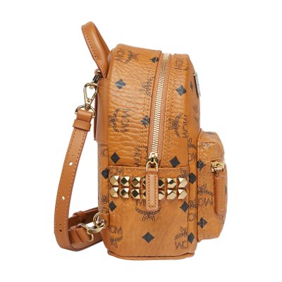 MCM Stark Side Studs Bebe Boo Backpack in Visetos กระเป๋าเป้สะพาย