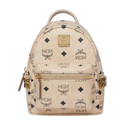 MCM Stark Side Studs Bebe Boo Backpack in Visetos กระเป๋าเป้สะพาย