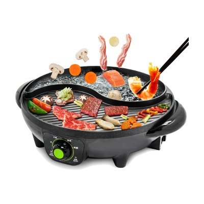 Liren เตาปิ้งย่างพร้อมหม้อต้มอเนกประสงค์ รุ่น SK-J3200A