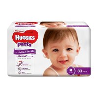 ราคา ฮักกี้ส์ แพลทินัม กางเกงผ้าอ้อมสำเร็จรูป ขนาด M 6-10 กก. 33 ชิ้น (Huggies Platinum Pants Diapers Size M 6-10kg 33pcs)