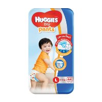 ราคา ฮักกี้ส์ ดราย แพ้นท์ กางเกงผ้าอ้อม ขนาด L 9-14 กก. 44 ชิ้น (Huggies Dry Pants Diapers Size L 9-14kg 44pcs)
