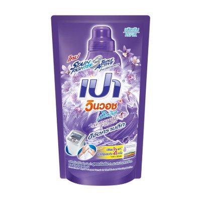 เปา วินวอช ลิควิด เซ็นชวลไวโอเล็ต ขจัดคราบลึก ชนิดเติม 700 มล. (Pao Win Wash Liquid Sensual Violet Refill Concentrated Liquid Detergent 700ml)