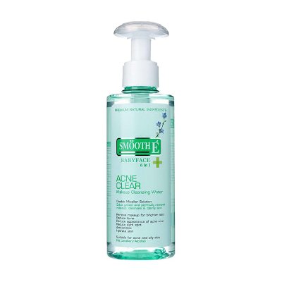Smooth E Babyface 6 in 1 Acne Clear Makeup Cleansing Water 200ml