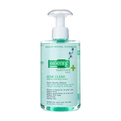 Smooth E Babyface 6 in 1 Acne Clear Makeup Cleansing Water 300ml