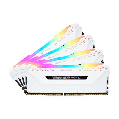 Corsair Vengeance RGB Pro 32GB (4x8GB) DDR4 DRAM 3000MHz C15 Memory Kit CMW32GX4M4C3000C15W