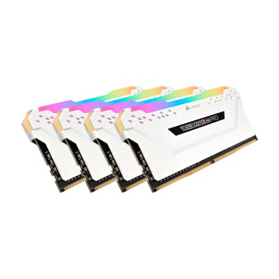 Corsair Vengeance RGB Pro 32GB (4x8GB) DDR4 DRAM 3000MHz C15 Memory Kit CMW32GX4M4C3000C15W