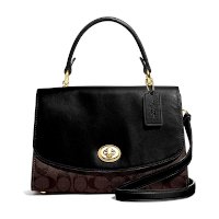 ราคา Coach F76620 Tilly Top Handle Satchel with Signature Canvas กระเป๋าสะพายข้าง