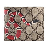 ราคา Gucci Kingsnake Print GG Supreme Wallet กระเป๋าสตางค์