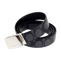 ราคา Coach F65242 Signature Mod Plaque Harness Cut-To-Size Reversible Belt เข็มขัด