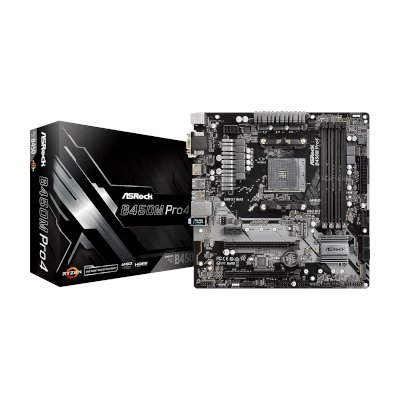 ASRock Motherboard B450M Pro4
