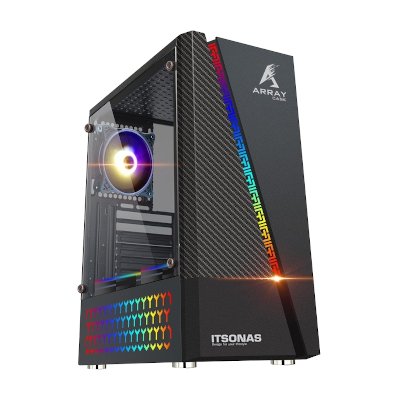 Itsonas Tempered Glass ATX Gaming Case เคสคอมพิวเตอร์ รุ่น Array RGB