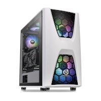 ราคา Thermaltake ATX Mid Tower Chassis Case เคสคอมพิวเตอร์ รุ่น Commander C34 Tempered Glass Snow ARGB Edition