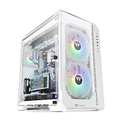 Thermaltake E-ATX Full Tower Chassis Case เคสคอมพิวเตอร์ รุ่น View 51 Tempered Glass Snow ARGB Edition
