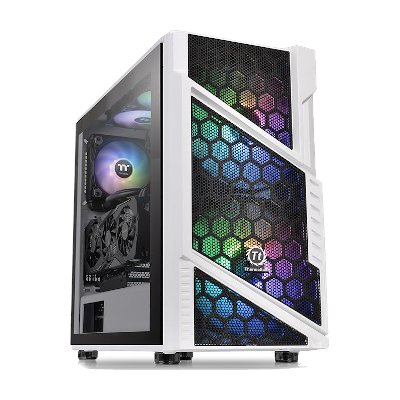 Thermaltake ATX Mid Tower Chassis Case เคสคอมพิวเตอร์ รุ่น Commander C31 Tempered Glass Snow ARGB Edition