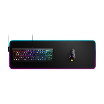 SteelSeries RGB Gaming Mouse Pad แผ่นรองเมาส์เกมมิ่ง รุ่น QCK Prism Cloth XL