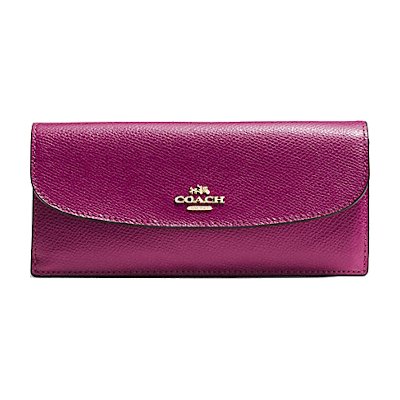 Coach F54008 Soft Wallet in Crossgrain Leather กระเป๋าสตางค์