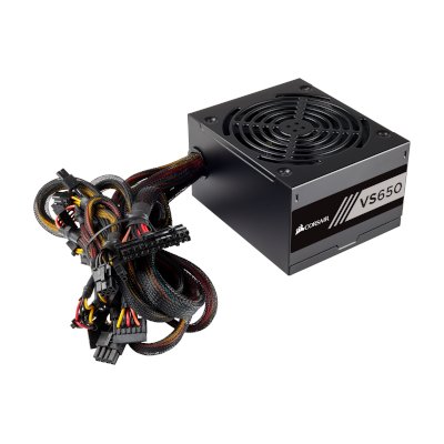 Corsair 650 Watt 80 PLUS White Certified PSU Power Supply รุ่น VS650