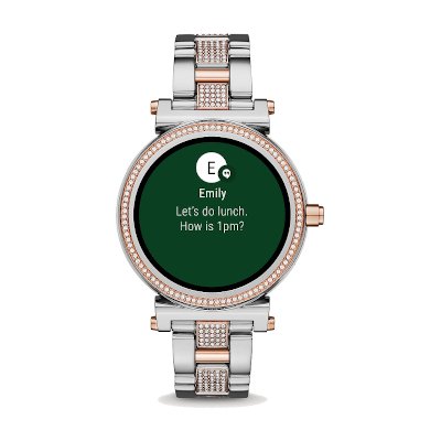 Michael Kors Access Sofie Two-Tone And Pavé Touchscreen Smartwatch MKT5040 นาฬิกาข้อมือสมาร์ทวอทช์