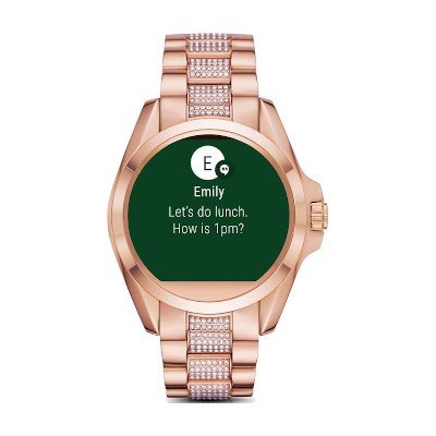 Michael Kors Access Bradshaw Rose Gold-Tone Smartwatch MKT5018 นาฬิกาข้อมือสมาร์ทวอทช์