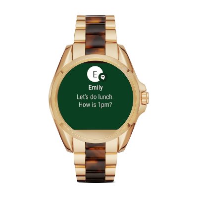 Michael Kors Access Bradshaw Gold-Tone & Tortoise Smartwatch MKT5003 นาฬิกาข้อมือสมาร์ทวอทช์