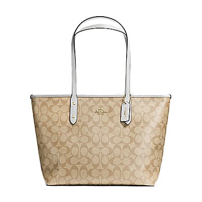 Coach F58292 City Zip Tote in Signature กระเป๋าโท้ท