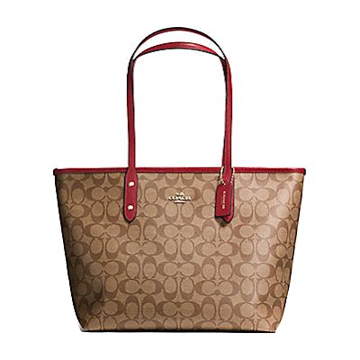 Coach F58292 City Zip Tote in Signature กระเป๋าโท้ท