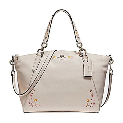Coach F24599 Small Kelsey Satchel with Floral Tooling กระเป๋าถือ