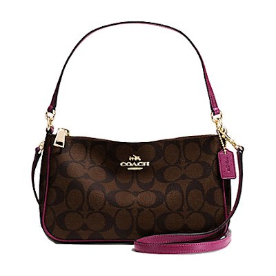Coach F36674 Top Handle Pouch in Signature กระเป๋าถือ สะพายข้าง