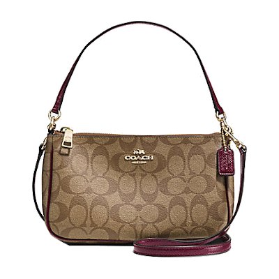 Coach F36674 Top Handle Pouch in Signature กระเป๋าถือ สะพายข้าง