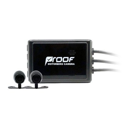 Proof Bike Cam กล้องติดรถมอเตอร์ไซค์ พร้อมจอแสดงผล (หน้า-หลัง) รุ่น PF420 Dual
