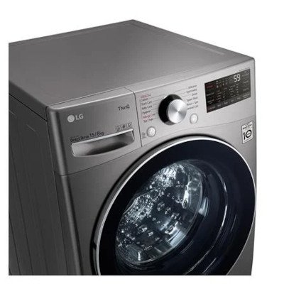 LG เครื่องซักผ้าและอบผ้า ฝาหน้า ความจุซัก 15 กก. อบ 8 กก. รุ่น F2515RTGV