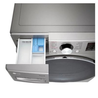 LG เครื่องซักผ้าและอบผ้า ฝาหน้า ความจุซัก 15 กก. อบ 8 กก. รุ่น F2515RTGV