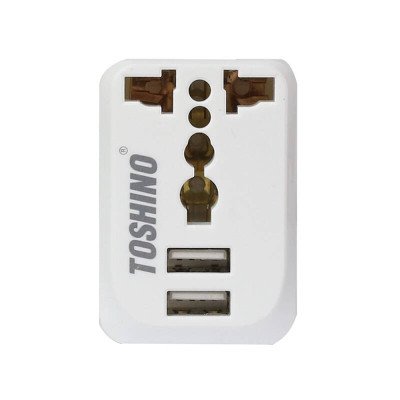 Toshino Travel Adapter ปลั๊กแปลง รุ่น PU-E