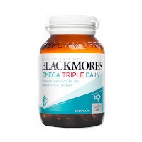 ราคา Blackmores Omega Triple Daily แบลคมอร์ส โอเมก้า ทริปเปิ้ล เดลี ผลิตภัณฑ์เสริมอาหาร โอเมก้า 3 จากน้ำมันปลา 60 แคปซูล