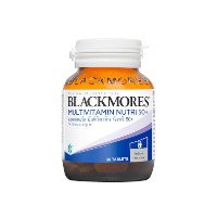 ราคา Blackmores Multivitamin Nutri 50+ แบลคมอร์ส มัลติวิตามิน นิวทริ 50+ ผลิตภัณฑ์เสริมอาหาร 30 เม็ด