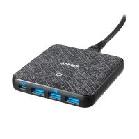 ราคา Anker PowerPort Atom III Slim (4 Ports) 65W หัวชาร์จเร็ว PD และ QC3.0