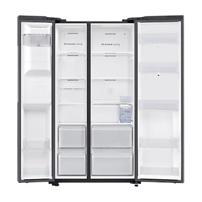 Samsung ตู้เย็น 2 ประตู Side by Side ขนาด 21.8 คิว รุ่น RS64T5F01B4/ST