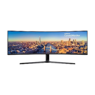 Samsung Curved Monitor Super Ultra-Wide Screen ขนาด 49 นิ้ว รุ่น LC49J890DKEXXT