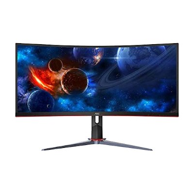 AOC Ultra-Wide Curved VA Gaming Monitor ขนาด 34 นิ้ว รุ่น CQ34G2