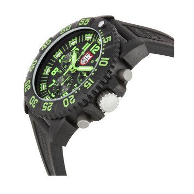 Luminox 3097 Men Navy SEAL White Colormark Chronograph 