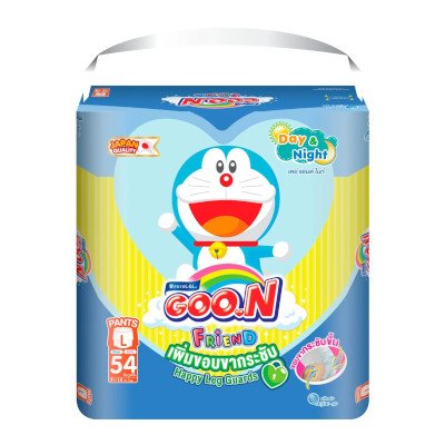 Goon Friends กูนน์ เฟรนด์ กางเกงผ้าอ้อม แพ็คใหญ่พิเศษ ขนาด L 54 ชิ้น