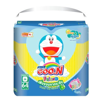 Goon กูนน์ เฟรนด์ กางเกงผ้าอ้อม แพ็คใหญ่พิเศษ ขนาด M 64 ชิ้น
