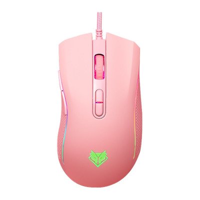 Nubwo Plesios Pink Edition Gaming Mouse เมาส์เกมมิ่ง รุ่น NM-89M