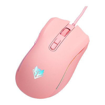 Nubwo Plesios Pink Edition Gaming Mouse เมาส์เกมมิ่ง รุ่น NM-89M