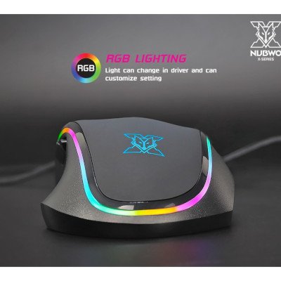 Nubwo X7S RGB Gaming Mouse เมาส์เกมมิ่ง