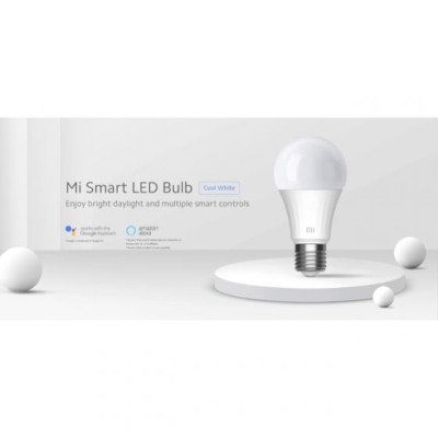 Xiaomi Mi Smart LED Bulb (Cool White) หลอดไฟอัจฉริยะ LED แสงสีขาวนวล ควบคุมผ่านแอพ