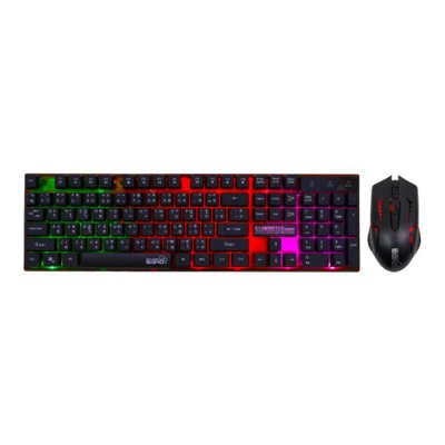 SIGNO คีย์บอร์ดและเมาส์ Gaming Combo Set รุ่น KB-712+GM-112