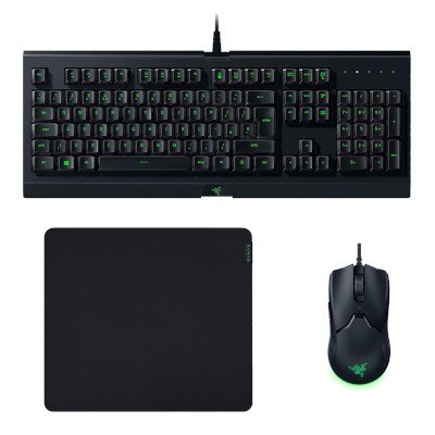 Razer ชุดคีย์บอร์ดเมาส์ Level Up Bundle Cynosa Lite + Viper Mini + Gigantus V2