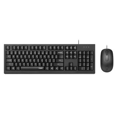 Rapoo Wired Optical Mouse & Keyboard Combo ชุดคีย์บอร์ดเมาส์ รุ่น X120 Pro