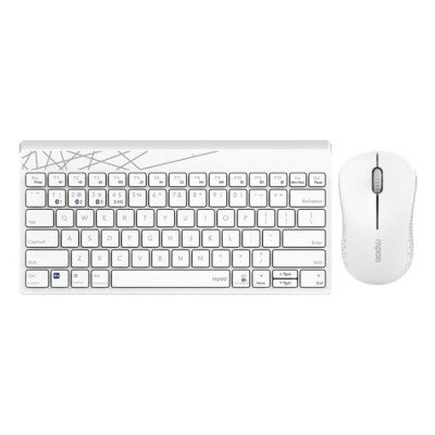 Rapoo ชุดเมาส์และคีย์บอร์ดไร้สาย Bluetooth Wireless Mouse & Keyboard รุ่น 8000M